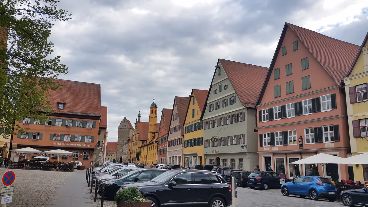 Romantische Stadtansicht Dinkelsbühl
