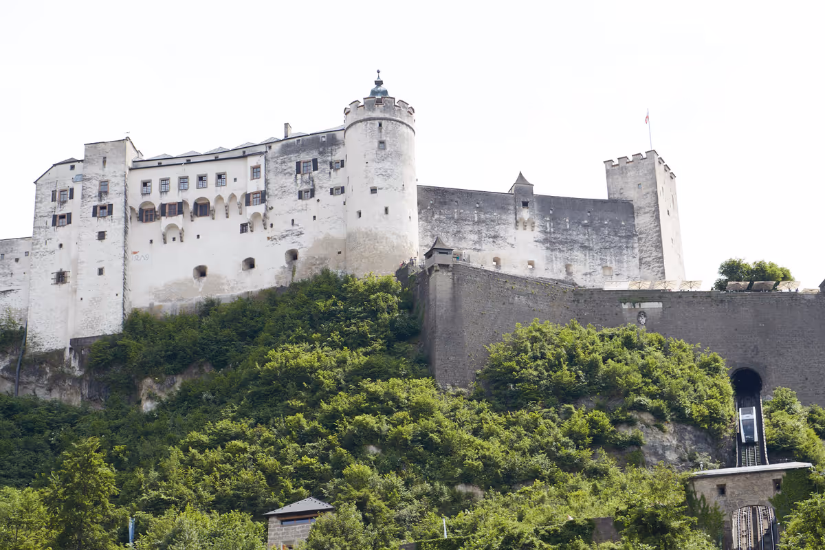 Festung Hohensalzburg über der Stadt